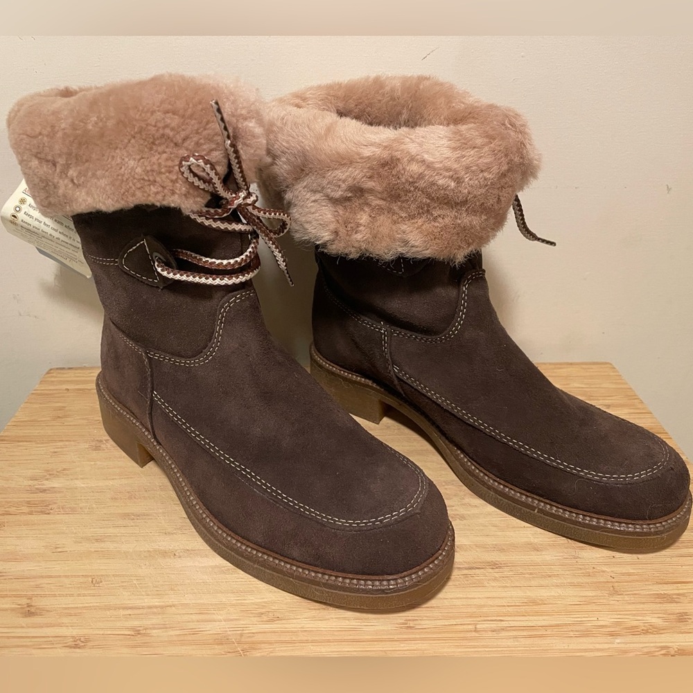 Womens Martino Brown Suede Winter Boots